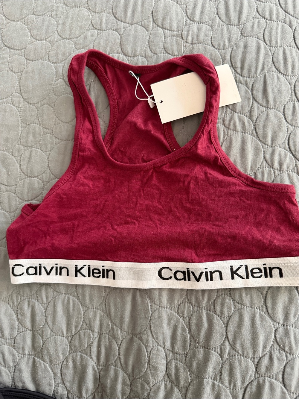 Calvin Klein Women’s Maroon Bralette & Bikini Set - Picture 6 of 7